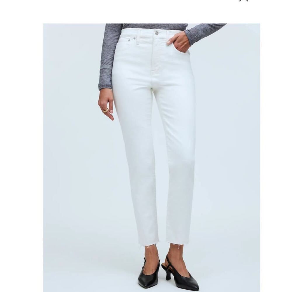 Madewell The Perfect Vintage Jean in White Size 29